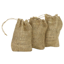 Jute zakken 8 cm x 12 cm